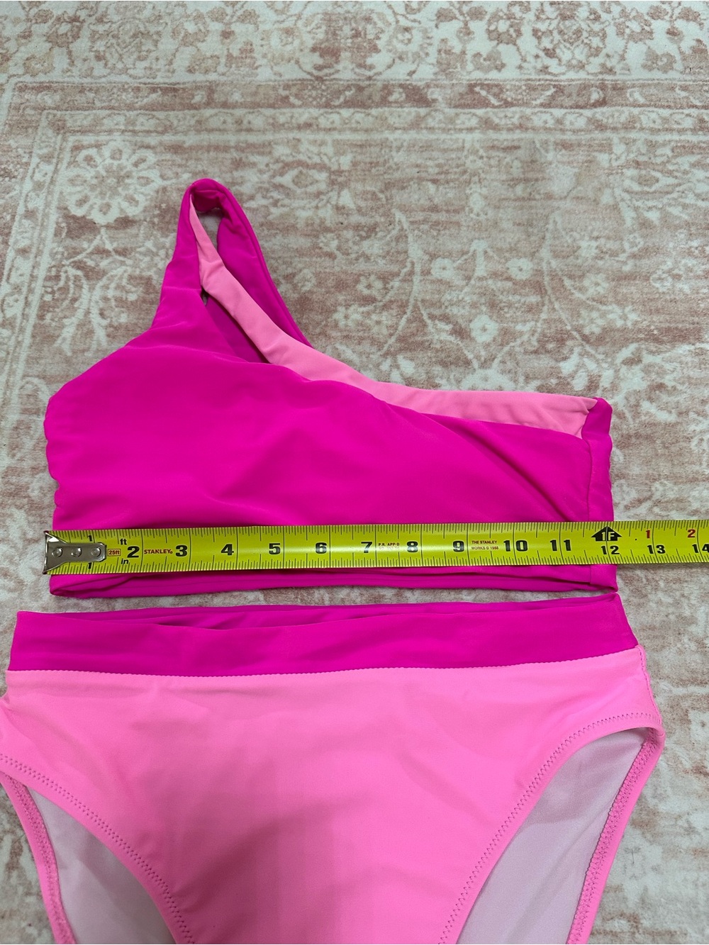 Set Pink One-Shoulder High-Waist Swim 💕 - Picture 13 of 14